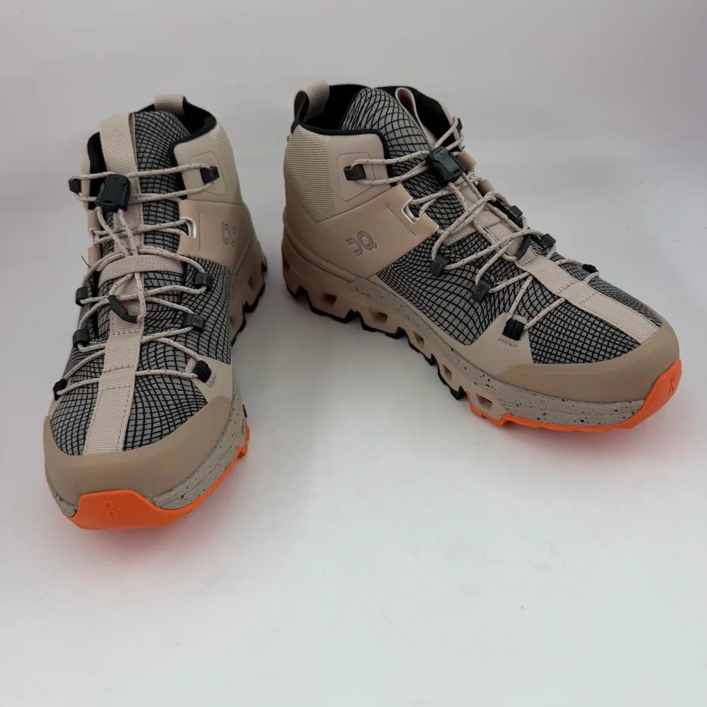 On Running Women’s Cloudtrax Sensa - SZ 7.5 - Sand/Flame Hiking Boots Sneakers - Picture 7 of 14